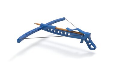 3d illustration of Toothpick crossbow isolated