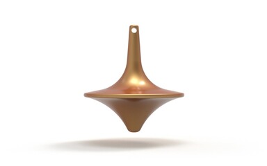 3d illustration of spinning top isolated