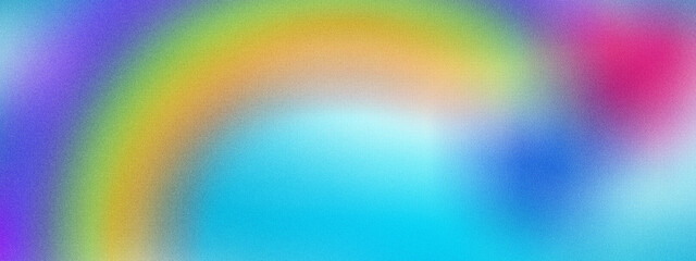 Pastel Rainbow Glow with Circular Pattern