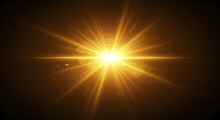 Golden light flare