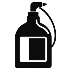 Cleaning Spray Bottle Icon Simple Design for Cleaning Product Packaging