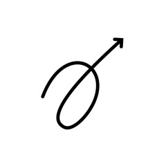 Isolated black arrows icon Vector, black arrows Silhouette,black arrows icon