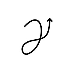 Isolated black arrows icon Vector, black arrows Silhouette,black arrows icon