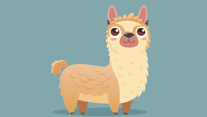 Whimsical Retro Aardvark Looking Up in Flat Design