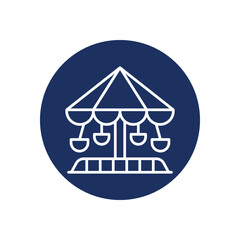 Attraction icon vector