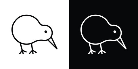 Kiwi bird icon vector, Symbol, logo illustrations