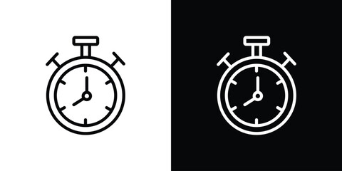 Stopwatch icon vector, Symbol, logo illustrations