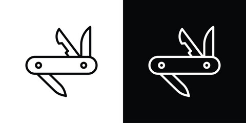 Swiss Knife icon vector, Symbol, logo illustrations