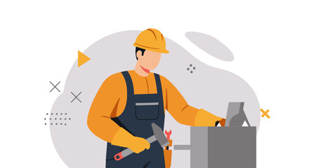 construction worker on a construction site