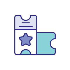 Tickets icon vector