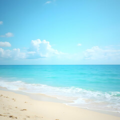 Fototapeta premium tropical beach with blue sky