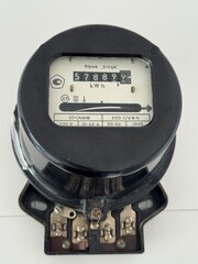 Retro 90s Style Electricity Meter 