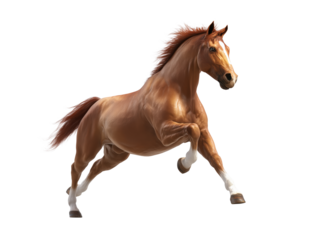 Free horse jumping pose transparent background
