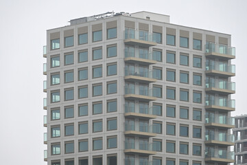 Fototapeta premium Modern apartment building, , London, United Kingdom, 8 February 2025