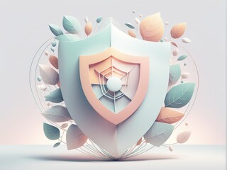 3d image, abstract geometric shape.