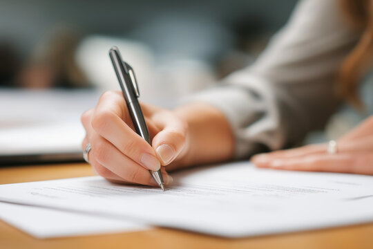 Person doodling on HR training handout