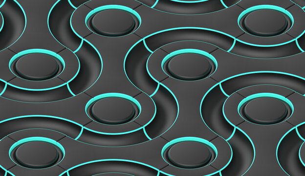 3d seamless abstract pattern.