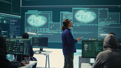 Group of professional hackers gaining access into government database to steal important...