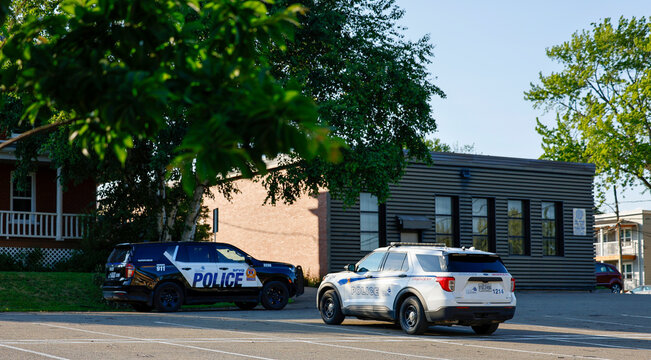Une voiture de police de la Ville de Qu&eacute;bec. SPVQ.