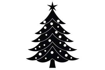 decorated pine-tree silhouette