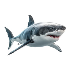 Great White Shark PNG Isolated on Transparent Background