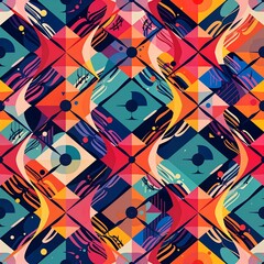 abstract background with colorful lines
