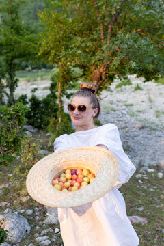 hat full of cherry plum
