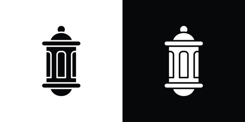 Arabic Lamp icon symbol. simple design editable.