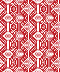 seamless pattern with pixel-style fabric pattern design.