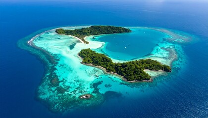 aerial view of the sea