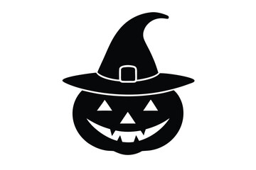 halloween pumpkin with hat