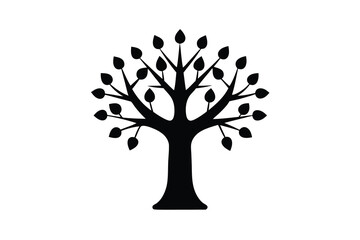 vector tree silhouette