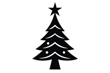 christmas tree on white background