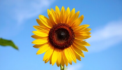 sunflower against blue sky