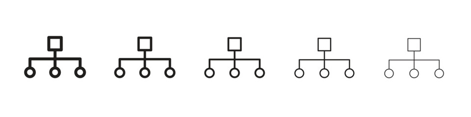 classification icon logo set concept stock vector illustration.