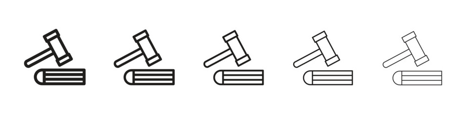 employment law icon logo set concept stock vector illustration.