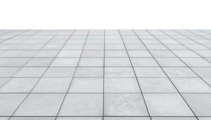 Smooth Gray Concrete Floor with Square Tiles and Clean Lines