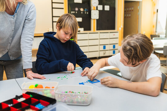 Classroom Crafting Session with Teacher