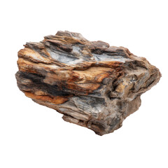 Rough petrified wood specimen