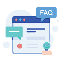 Chatbot Widget Popping Up on Website &ndash; Vector Illustration