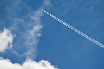 airplane in the sky