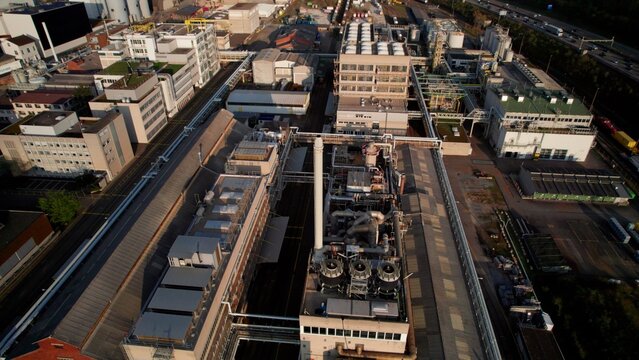 Pharma manufacture facility, Switzerland, Europe - exterior