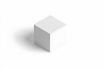 Fototapeta premium Blank cube, 3D isometric
