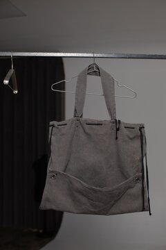 Stylish grey shopping bag 