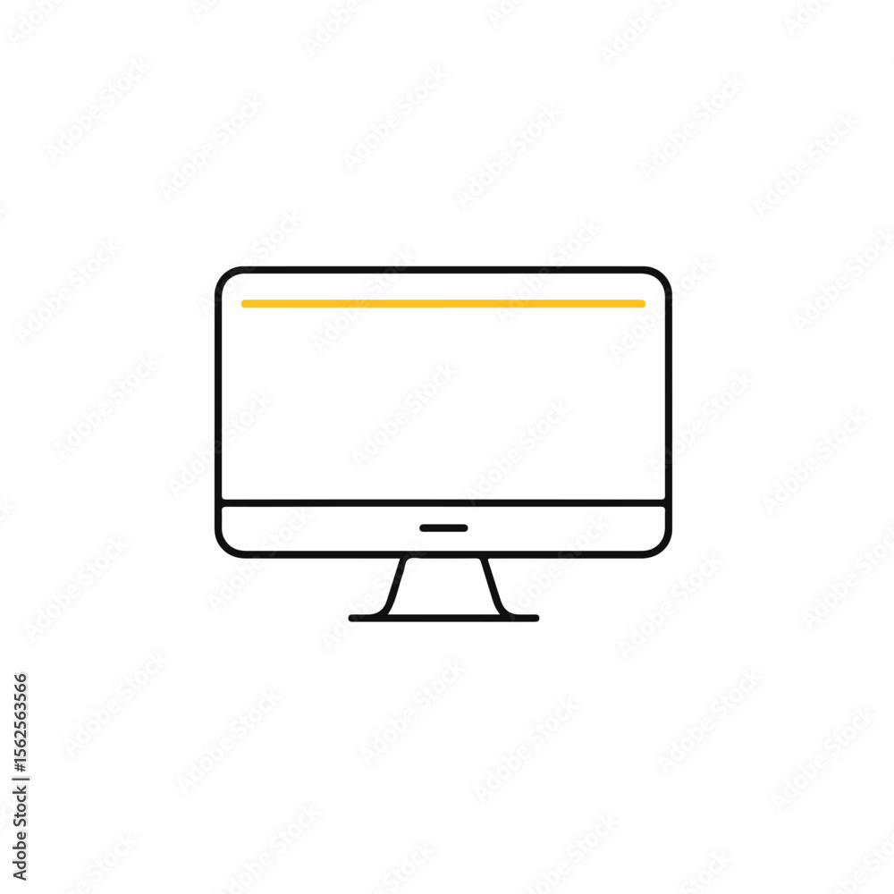 Poster a simple image of a modern desktop computer.