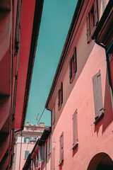 Beautiful old streets of Bologna, Italy