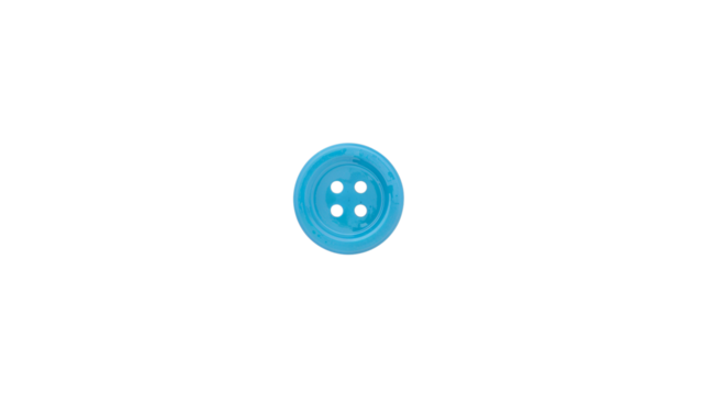 Blue Button Isolated on Transparent Background PNG