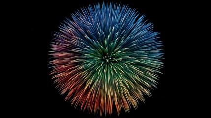Fototapeta premium Vibrant colorful sphere