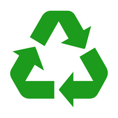 Fototapeta premium green recycle symbol