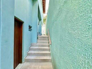narrow alley in the old town